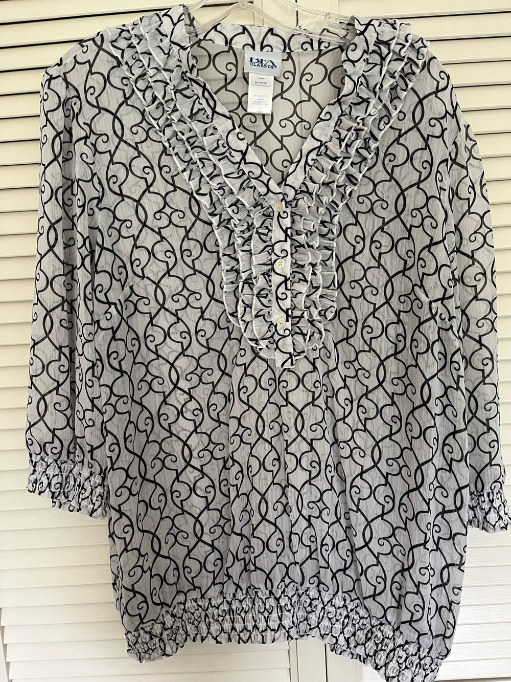 BFA Classics sheer blouse